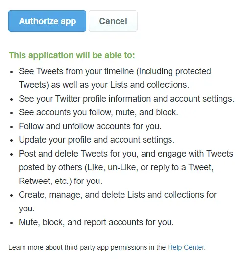 Twitch Twitter Authorization